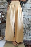 Frame Cotton Shirring Waist Wide Leg Pant Tuscan Sun